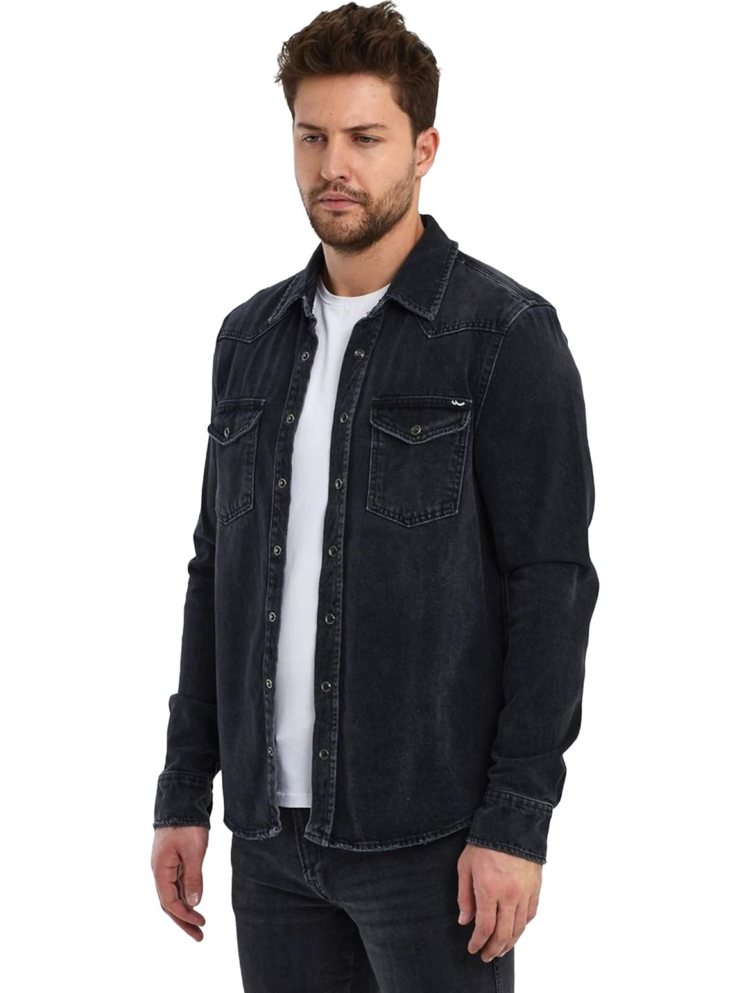 LTB Jeans - Camiseta 'LTB Jeans Herren Rohan Denimhemd' en azul