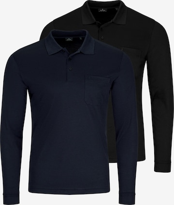 Ragman Shirt 'Basic' in Black: front