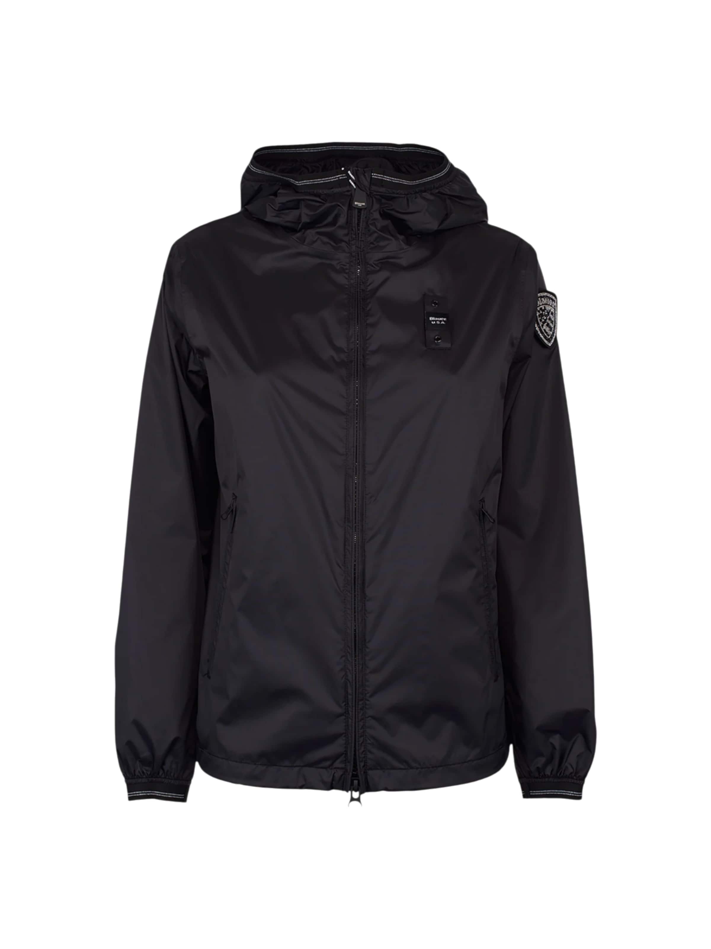 Blauer Übergangsjacke‌‌‌‌‌‌‌ in Schwarz: Vorderseite