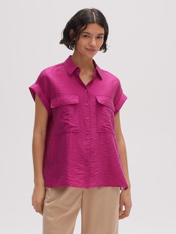 OPUS Blouse 'Foyama' in Roze: voorkant