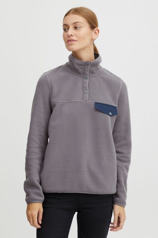 Oxmo Fleece Jacket in Grey: front