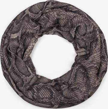 styleBREAKER Schlauchschal 'Loop Schal Glitzer Schlangen Muster' in Braun: Vorderseite