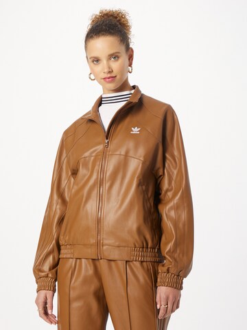 Veste mi-saison 'Centre Stage' ADIDAS ORIGINALS en marron : devant