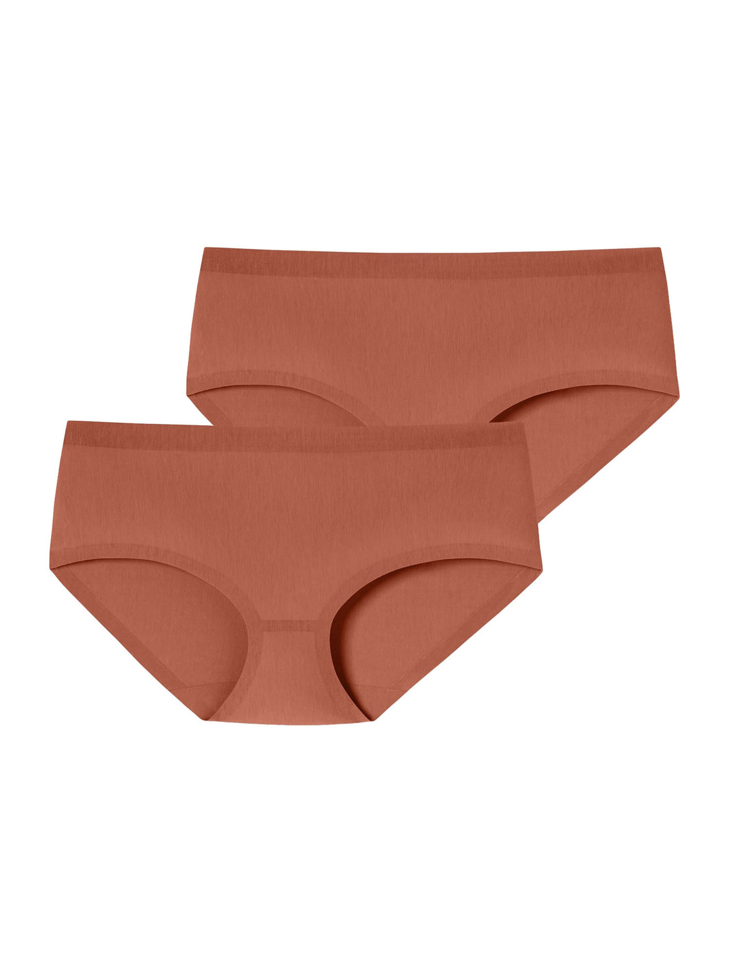 SCHIESSER Panty ' Invisible Cotton ' in mokka / rostrot, Produktansicht