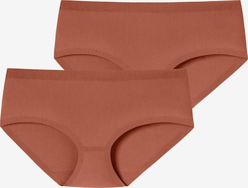SCHIESSER Panty ' Invisible Cotton ' in Braun: Vorderseite