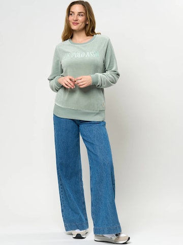 U.S. POLO ASSN. Sweatshirt 'Gurli' in Grün