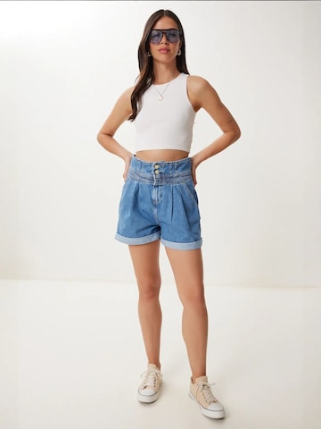 Wide leg Pantaloni 'Shorts' di Happiness İstanbul in blu