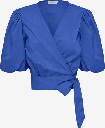 Tussah Blouse 'KATHRYN' in Blue: front