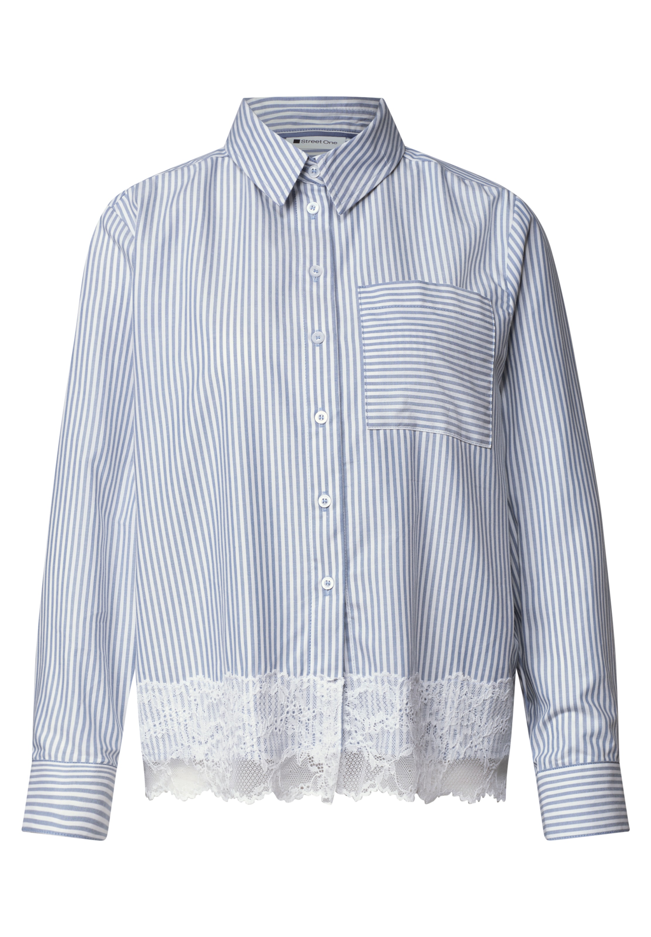STREET ONE Blouse in XS in Blue / White, Item view