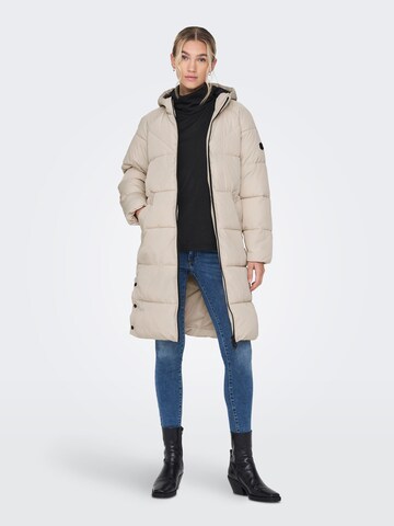 ONLY Winter Coat 'ONLAmanda' in Grey