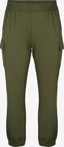 Regular Pantaloni cu buzunare 'Jmaddie' de la Zizzi pe verde: față