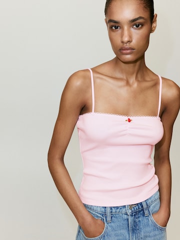 MANGO Top 'ROSE' | roza barva: sprednja stran