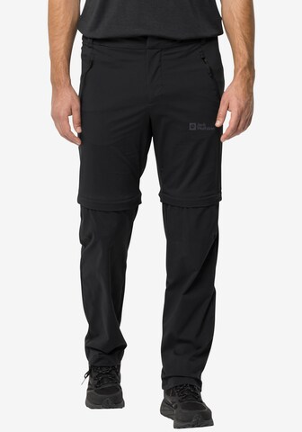 JACK WOLFSKIN - regular Pantalón de montaña en negro: frente