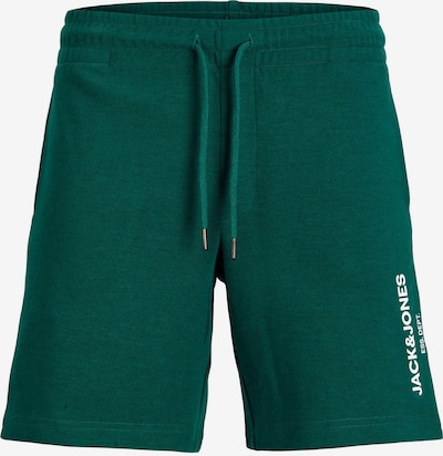 JACK & JONES Pantalon 'Gale' en vert foncé / blanc, Vue avec produit
