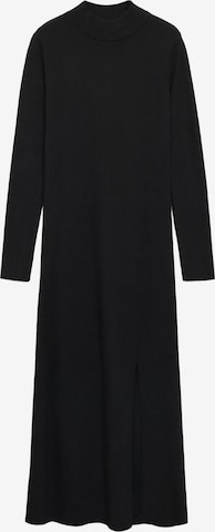 Robes en maille 'PERCEBES' MANGO en noir : devant