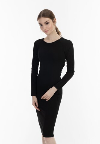myMo at night Kleid in Schwarz: Vorderseite