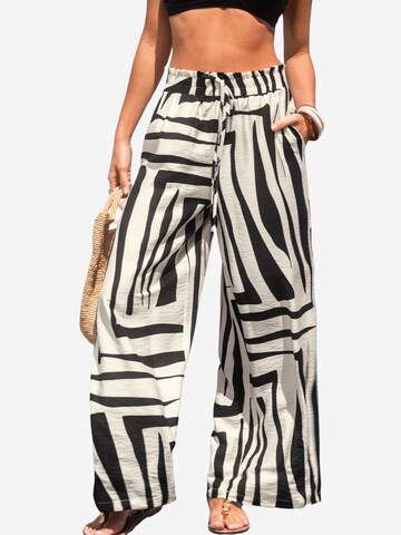 Cupshe Loose fit Traditional Pants 'CAA02D5E002AC' in Black: front