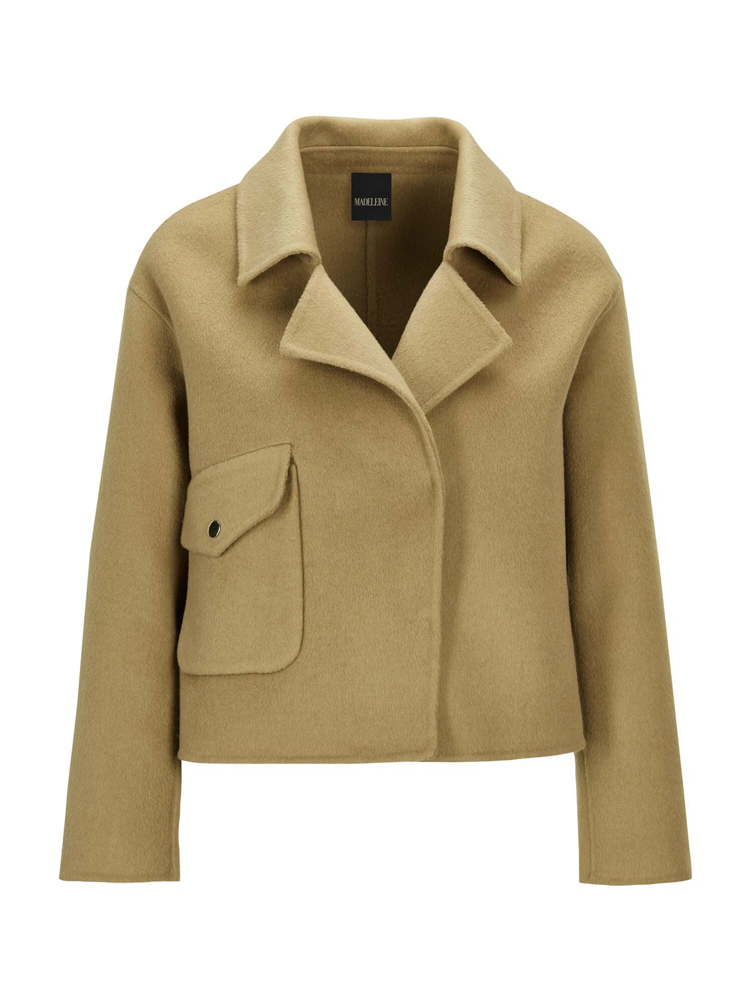 Veste mi-saison MADELEINE en beige : devant