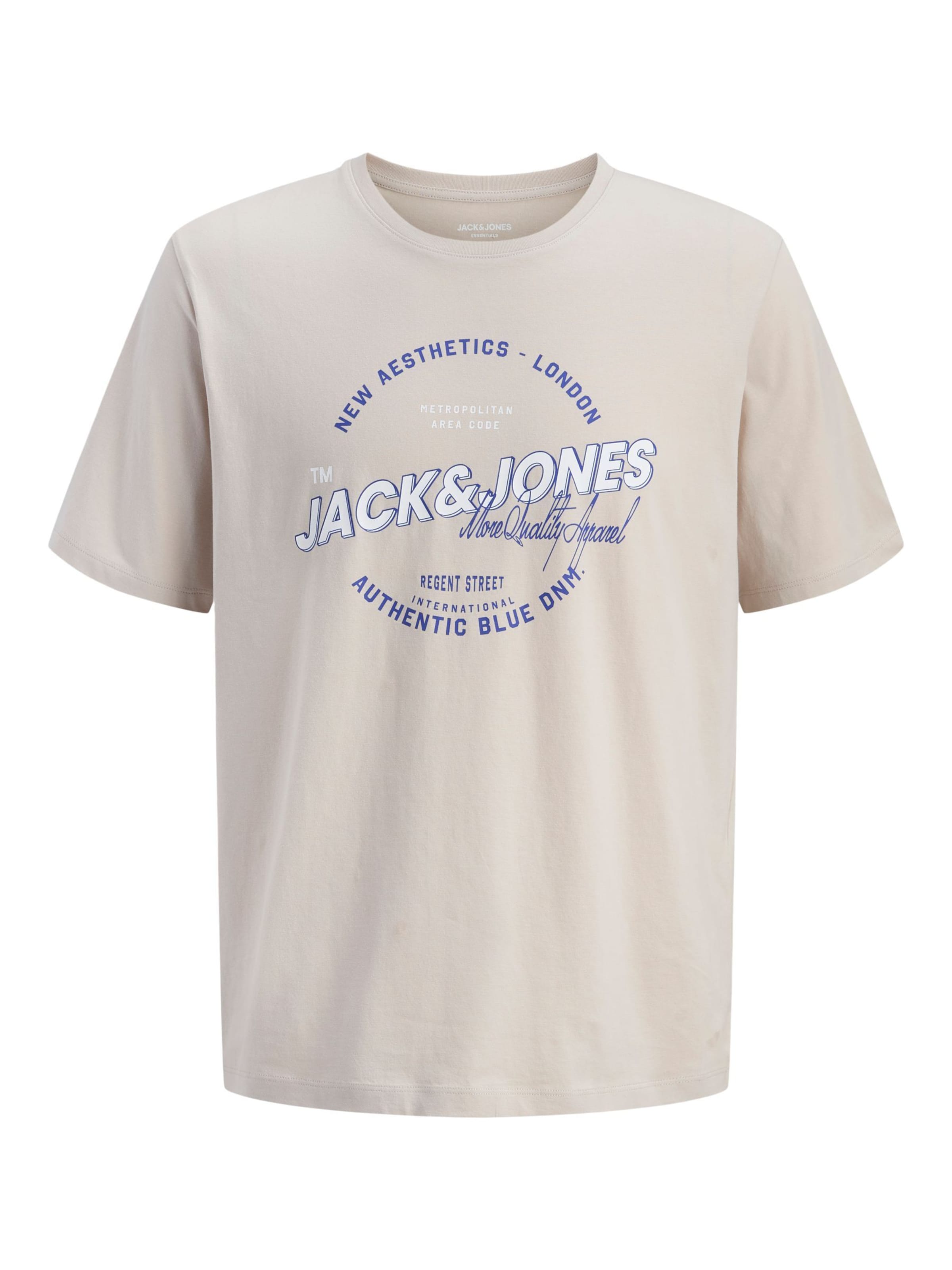 Jack & Jones Plus Shirt in Beige: front