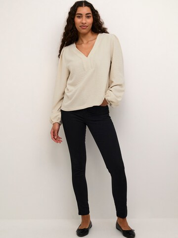 Kaffe Blouse 'KA Elise' in Beige