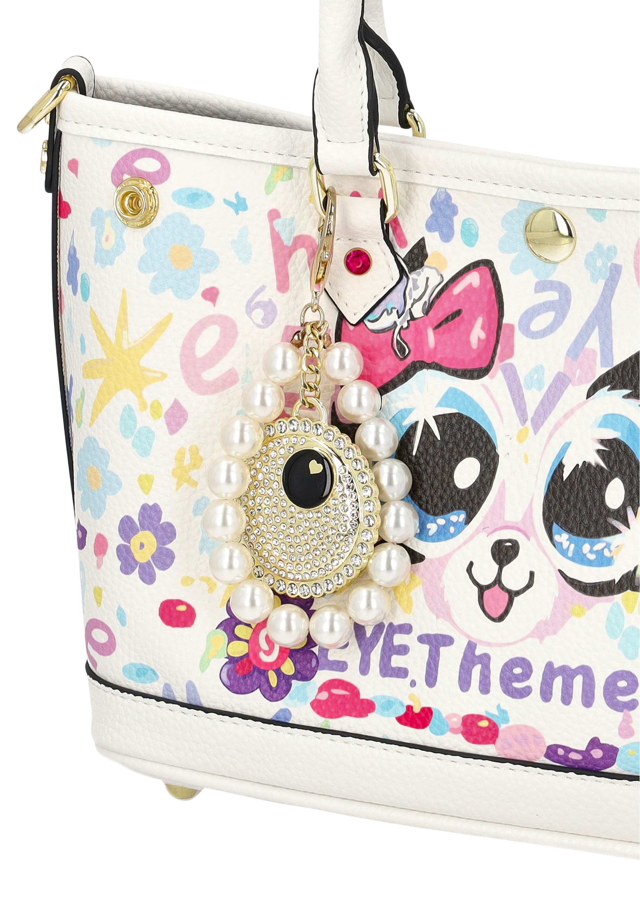 MYMO - Bolso de hombro 'POP EYETHEME' en blanco