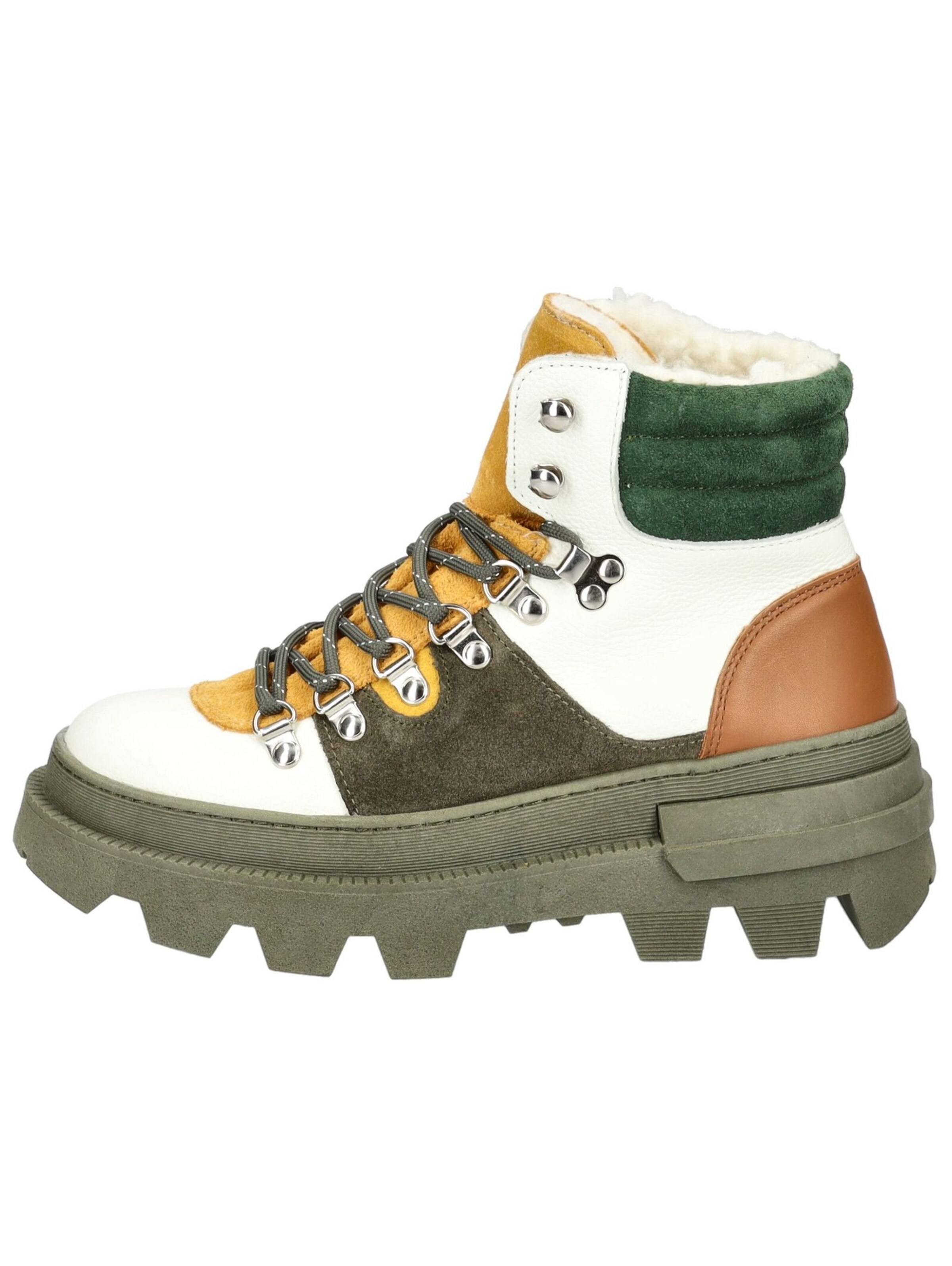 LAZAMANI Schnürstiefelette in Grün