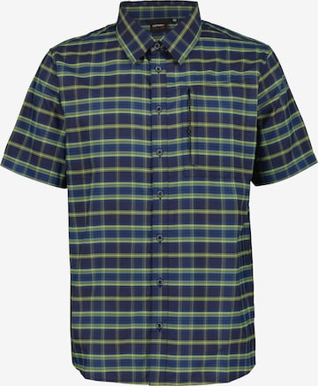ICEPEAK Athletic Button Up Shirt in Blue: front