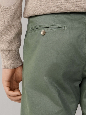 Hackett London Slimfit Pantalon 'Kensington' in Groen