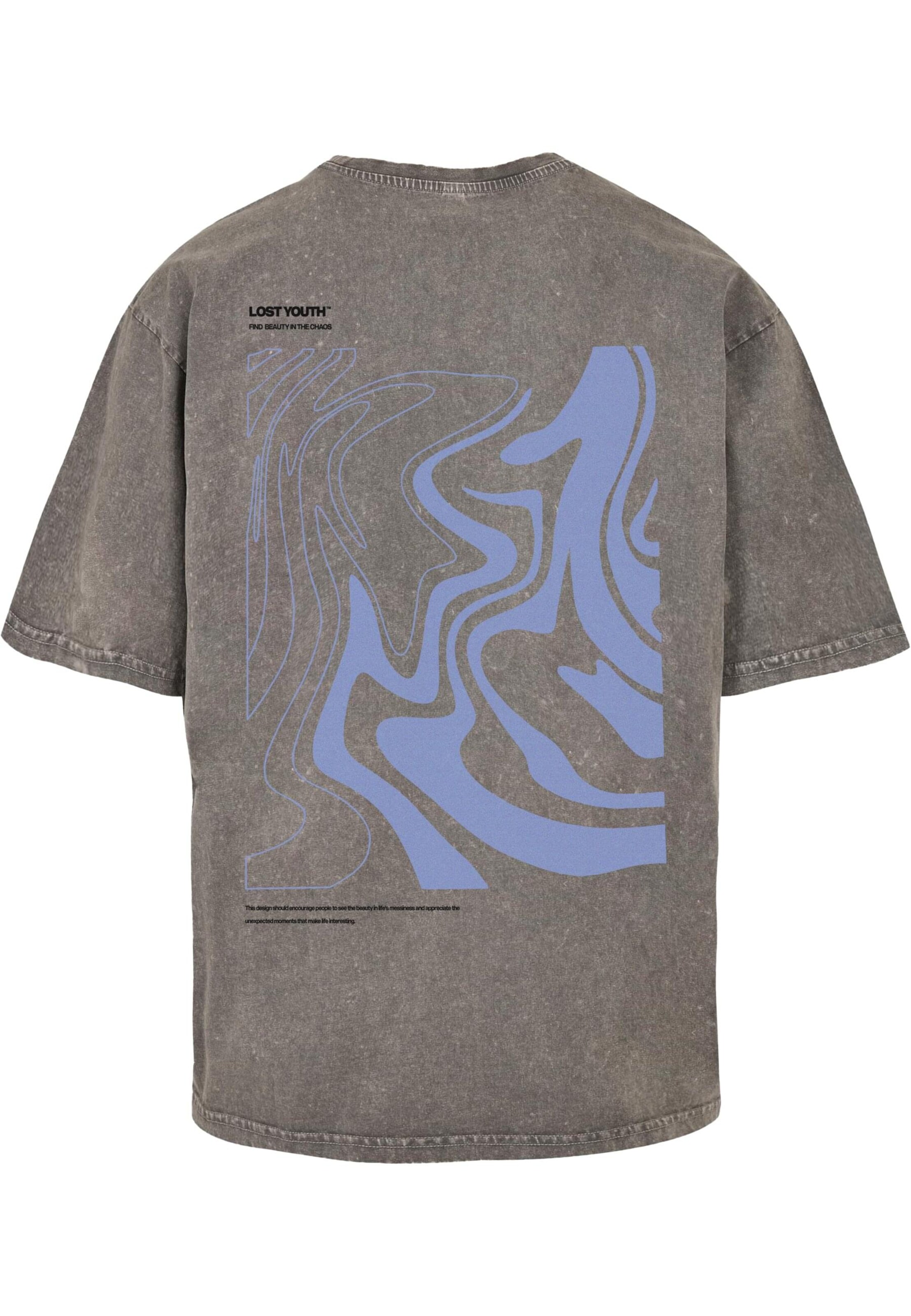 Maglietta 'Chaos' di Lost Youth in grigio