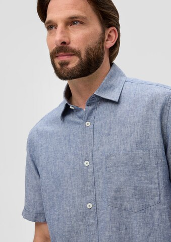 s.Oliver Regular fit Button Up Shirt in Blue