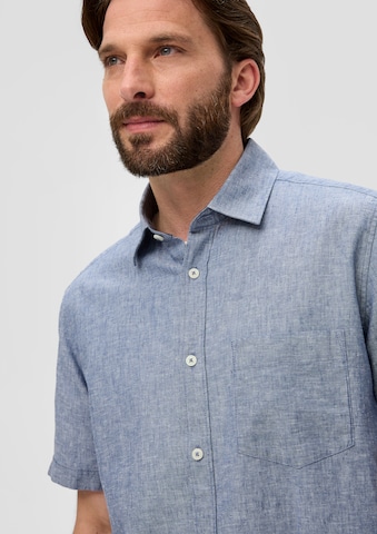 s.Oliver Regular fit Button Up Shirt in Blue