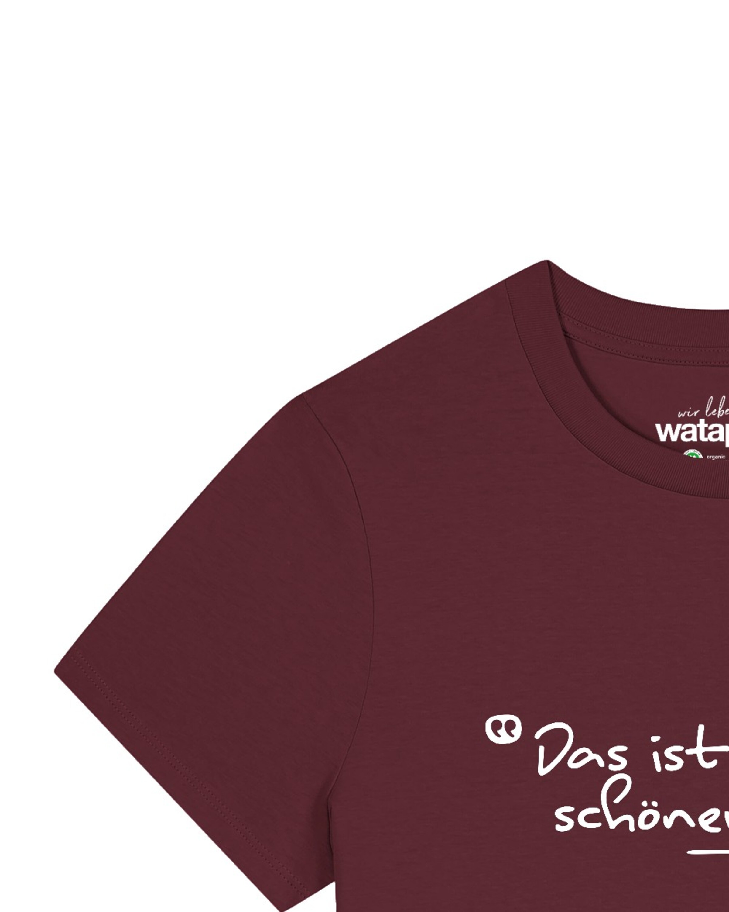 T-shirt 'Das Ist Aber Ein Schöner Baum' Watapparel en rouge