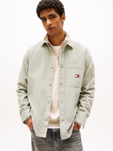 Tommy Jeans - Ajuste regular Camisa 'BRICK' en verde: frente