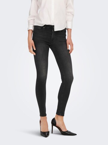 ONLY Skinny Jeans 'LEILA' in Zwart: voorkant