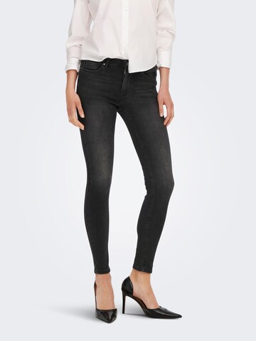 ONLY Skinny Jeans 'LEILA' in Schwarz: predná strana