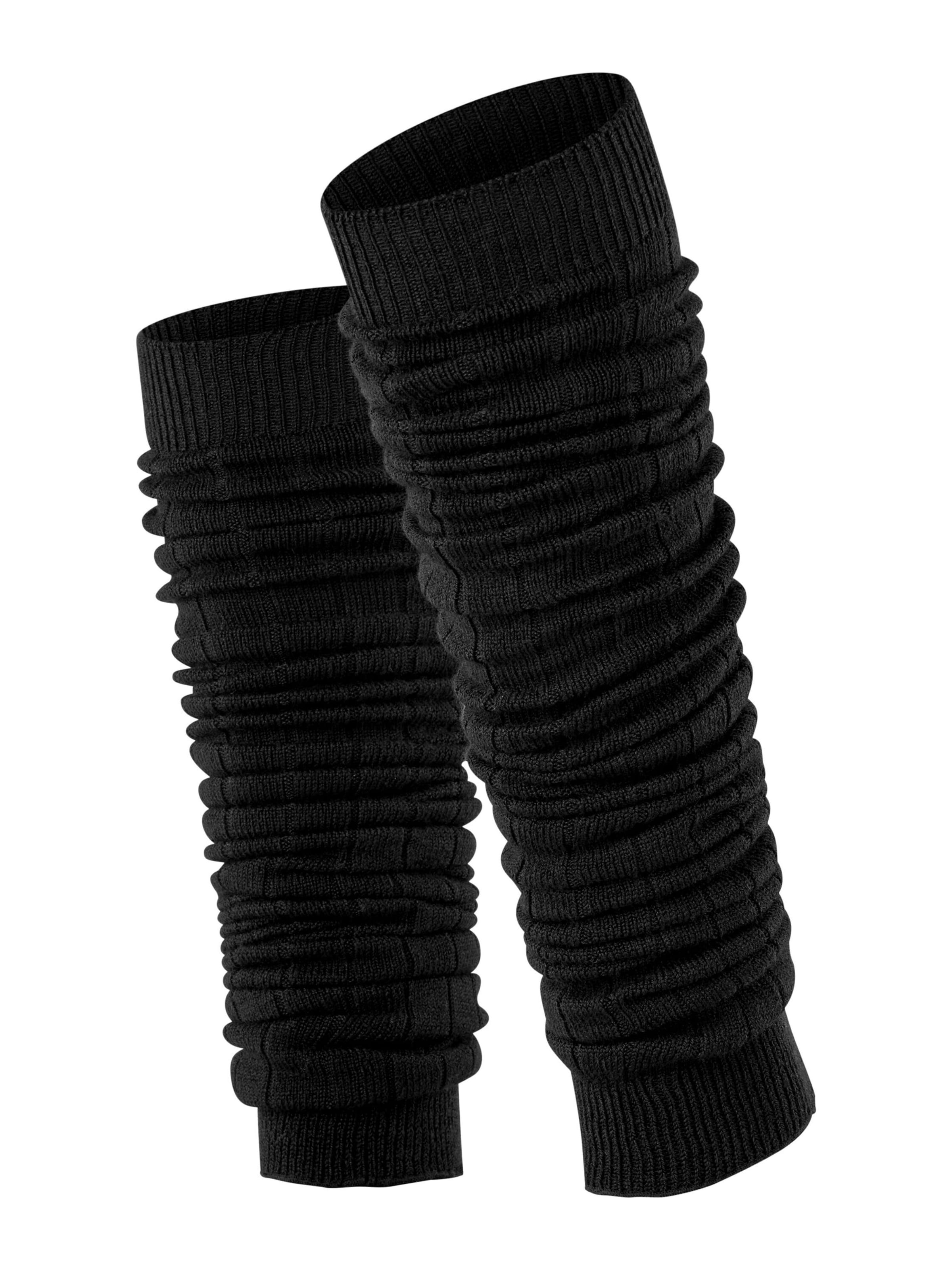 ESPRIT Stulpen 'Rib'‌‌‌‌‌ in Schwarz: Vorderseite