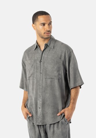 Elias Rumelis Regular fit Button Up Shirt 'ROME' in Grey: front