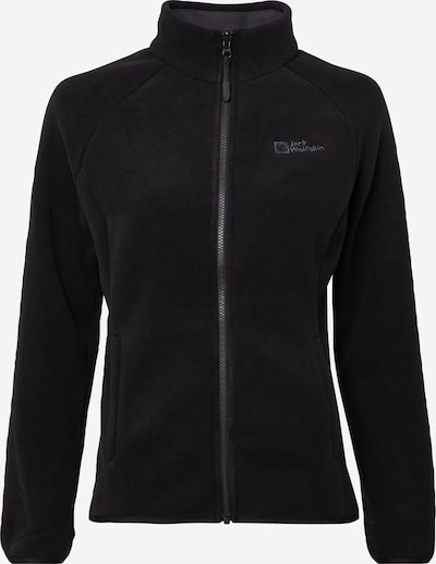 JACK WOLFSKIN Functionele fleece jas 'Moonrise' in de kleur Grijs / Zwart, Productweergave