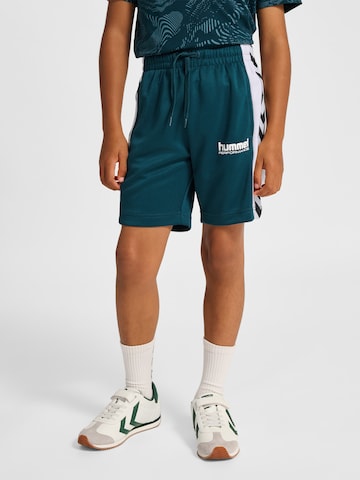 Regular Pantalon de sport Hummel en vert : devant