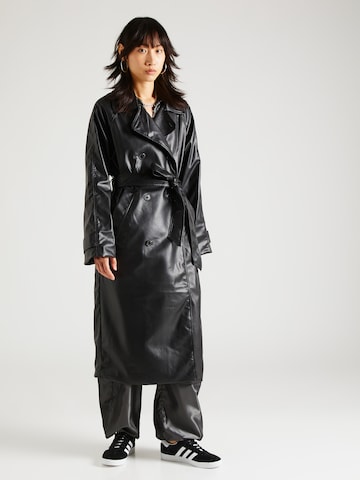 Monki Ανοιξιάτικο και φθινοπωρινό παλτό σε μαύρο: μπροστά