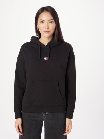 Tommy Jeans Sweatshirt in Black: front