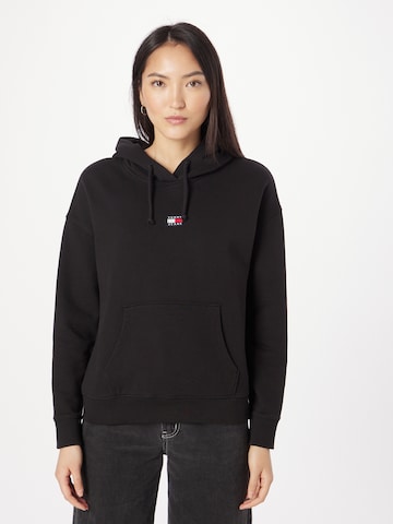 Tommy Jeans - Sudadera en negro: frente