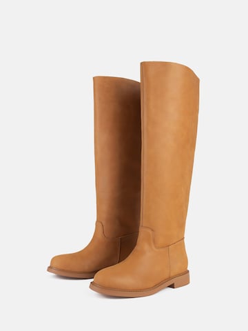 L37 HANDMADE SHOES Boots 'MR JONES MAXI' in Beige: Vorderseite