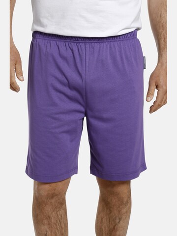 Pantalon de pyjama 'Malvik' Jan Vanderstorm en violet : devant