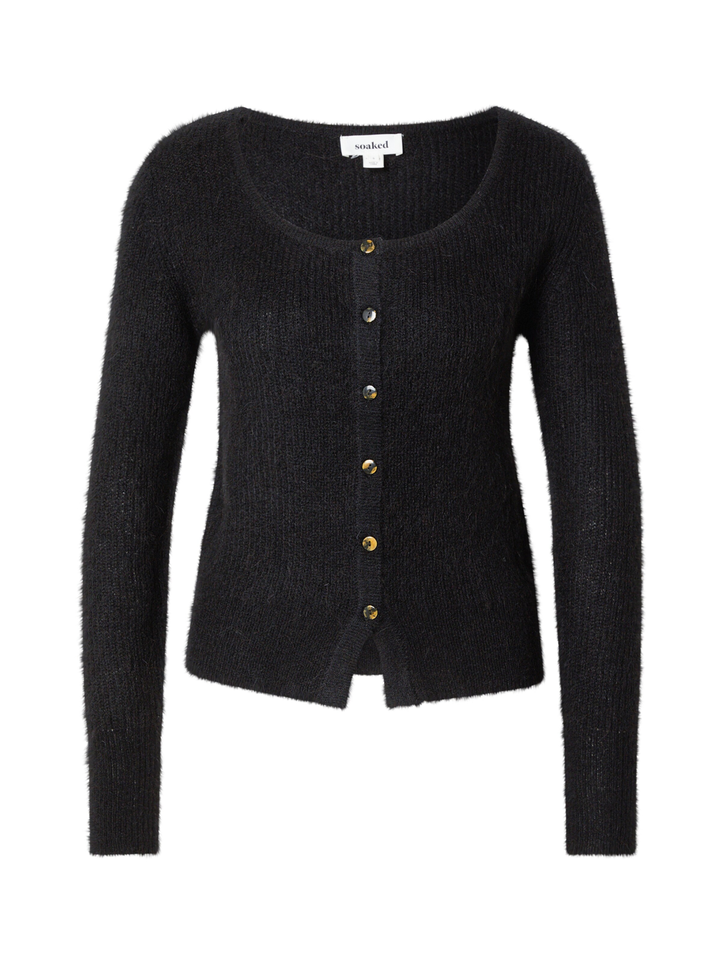 SOAKED IN LUXURY Kofta 'Tuesday' i svart: framsida