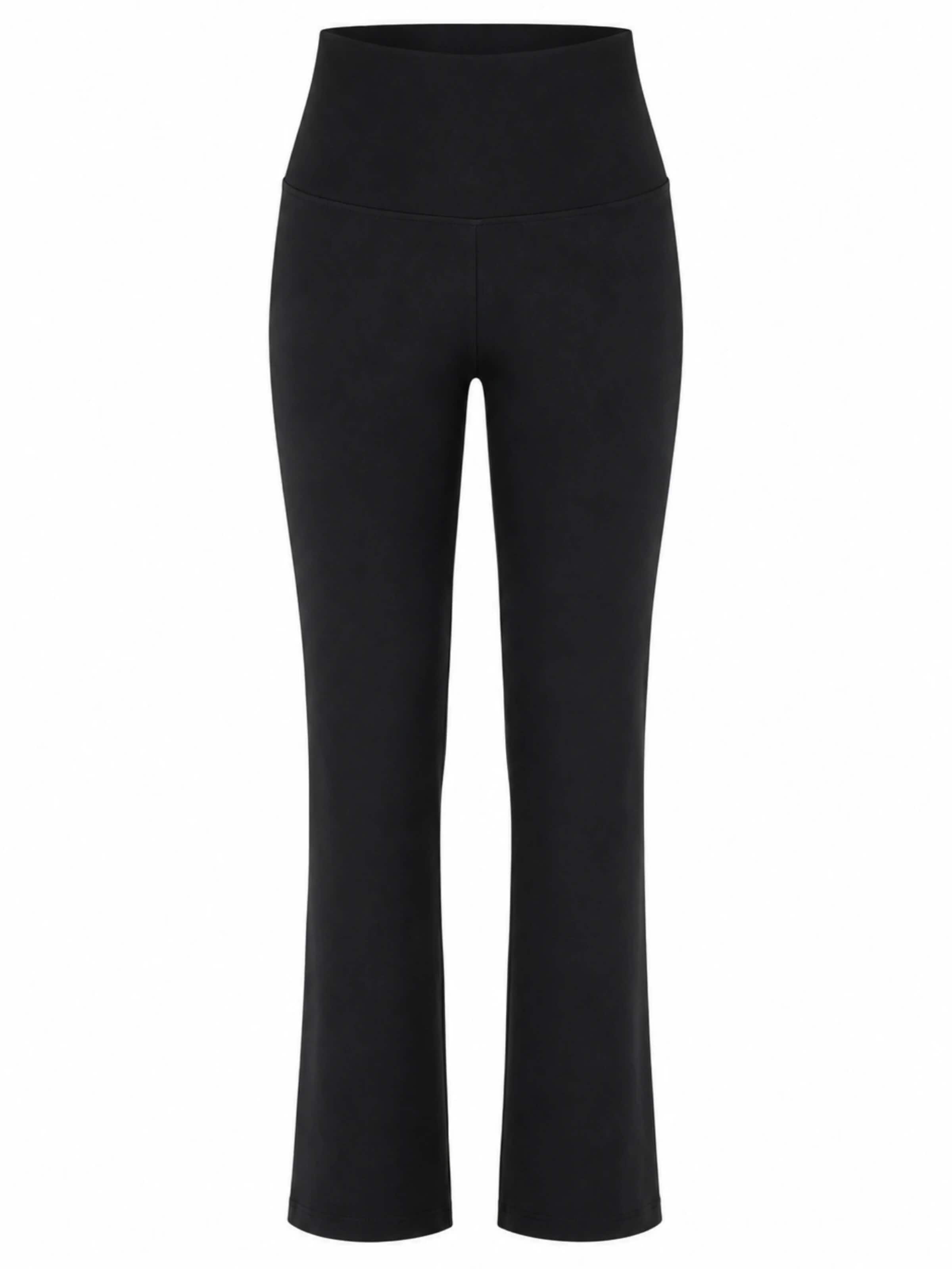 Leela COTTON Pants in Black: front