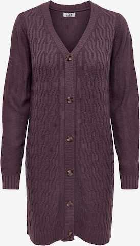 JDY Knit Cardigan 'FORO' in Purple: front