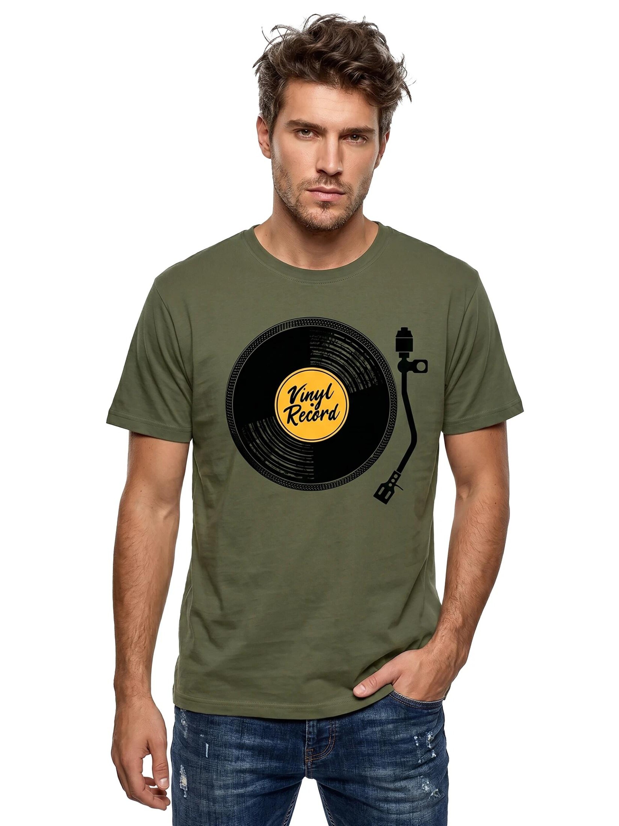 MAKAYA Shirt 'V-Record' in Green