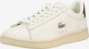 Baskets basses LACOSTE en blanc : devant