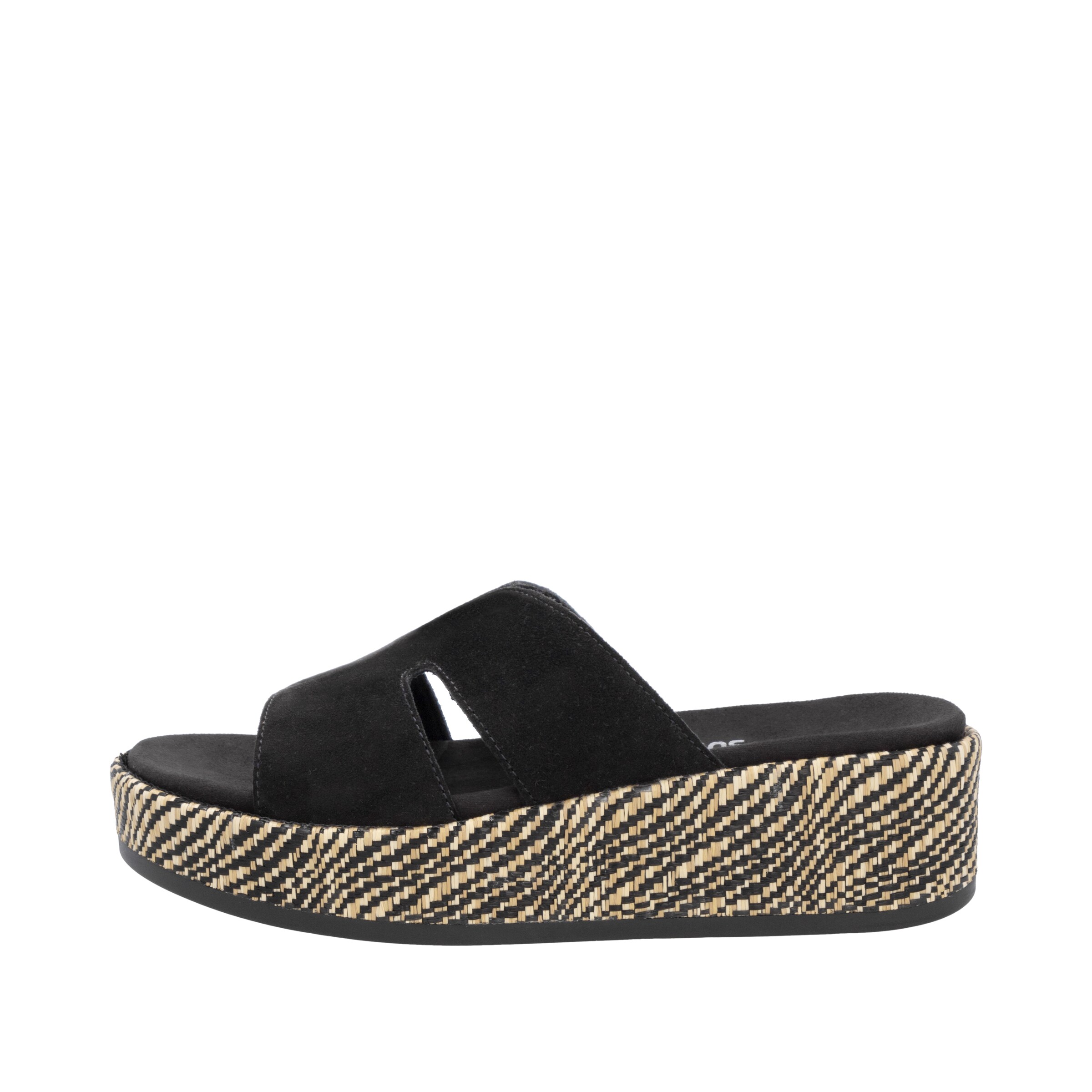 REMONTE Mules in Black: front